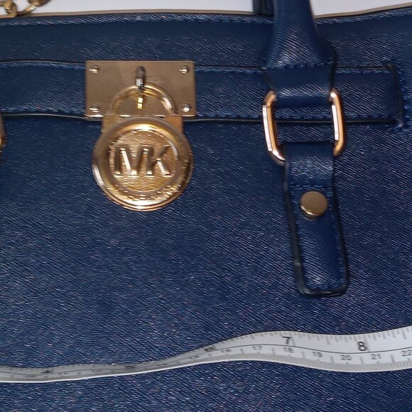 Michael Kors Micro Hamilton Black Leather Crossbody Handbag - Picture 14 of 16